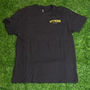 1st Phorm Double Sided Black Logo Short Sleeve T‑Shirt Large